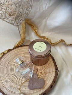 Luxury Range: Halfetti Candle in a 200ml Rose Gold tin