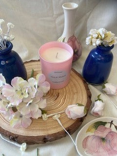 Floral Range: Mint & Rhubarb candle