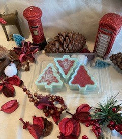 Christmas Tree trio of Wax Melts. Select fragrance from dropdown menu