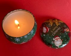Christmas Tin Candle (Small): Select your festive scent
