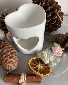 White  Heart Ceramic  Wax Melter